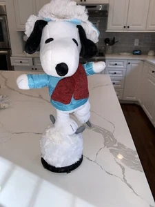 Snoopy skating on a snowball music plays does not move HTF - Picture 1 of 1