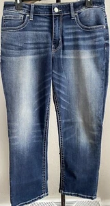 Jeans BKE donna 28 blu Gabby curvy fit vita media elasticizzato lavaggio medio denim - Foto 1 di 12
