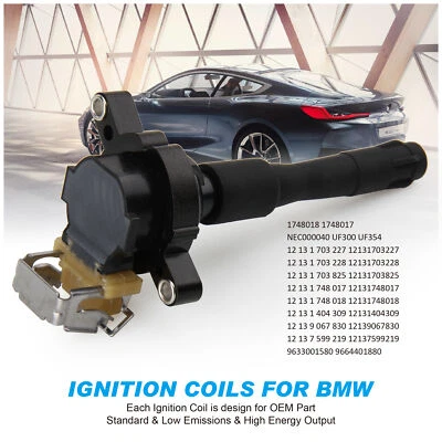6 bobinas de encendido para BMW Serie 3/5/7/8 1997-2006 M3M5X5 Z3 Z4 MG Rover UF300 Foto 1 de 4