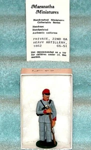 Maranatha Mini #CS-51 - Civil War - "Private, 22nd GA Heavy Artillery 1862" LNIB - Bild 1 von 5