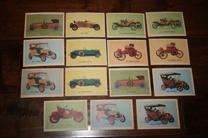 1957 OAK MANUFACTURING PREMIERE  EARLY CARS  SIX "15" CARD LOT EXNM - Picture 1 of 1