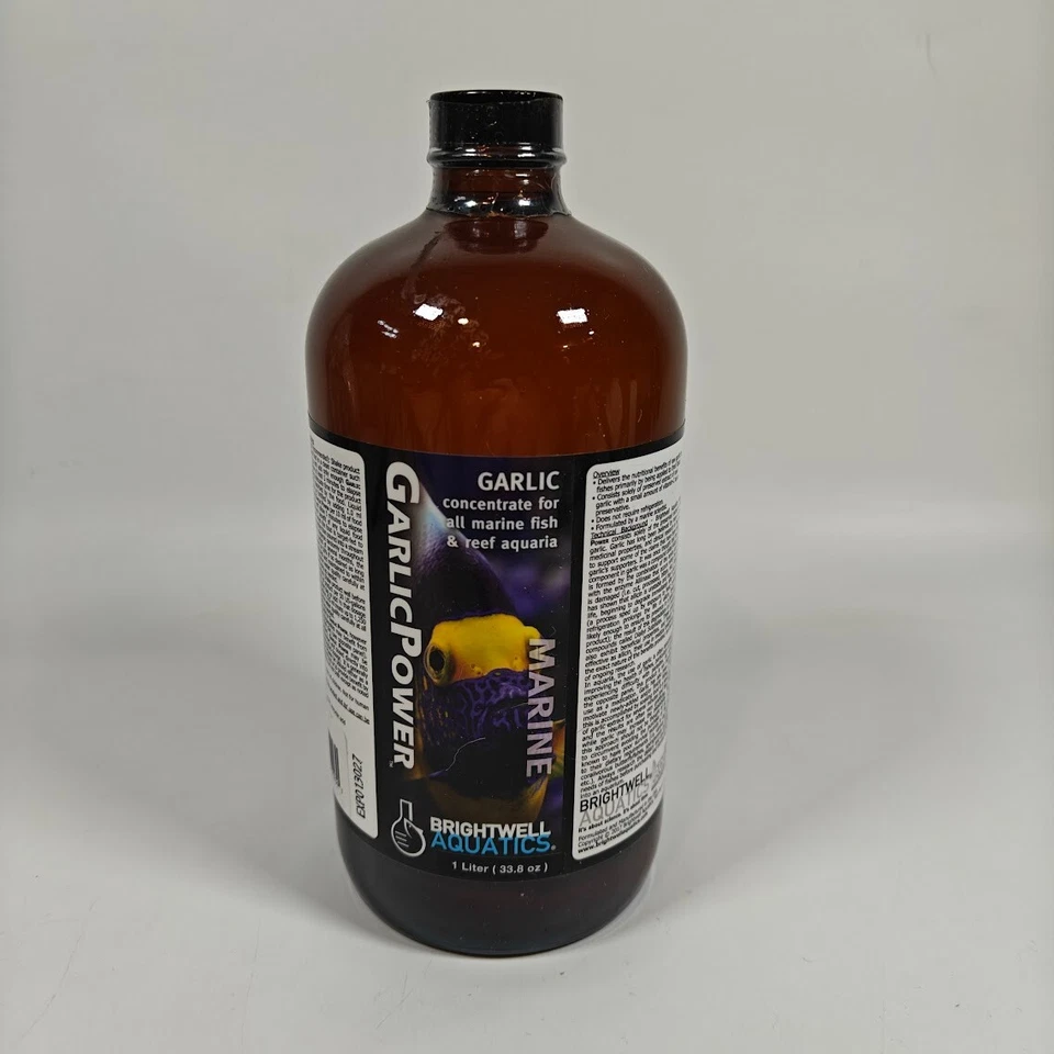 Brightwell Aquatics Liquid Garlic Concentrate for Marine Aquarium 1000ml 01/2027 Foto 1 de 2