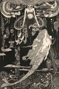 The Little Sea Maid by Harry Clarke – Fantastical Art Nouveau Illustration Print - Picture 1 of 1