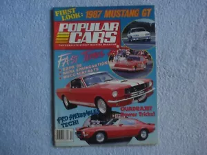 Popular Cars & Custom Rodder 1986 October Classic Hot Rod Modified Custom Cars - Picture 1 of 1
