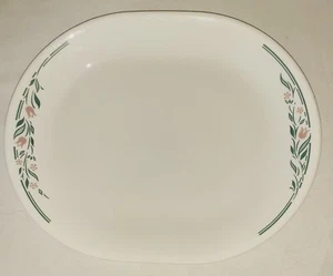 Corelle Rosemarie Oval Platter  12 1/2"X10" - Picture 1 of 3