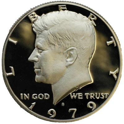 1979-S Type 2 Proof Kennedy Half Dollar - T2 "Clear S" - Image 1 of 2