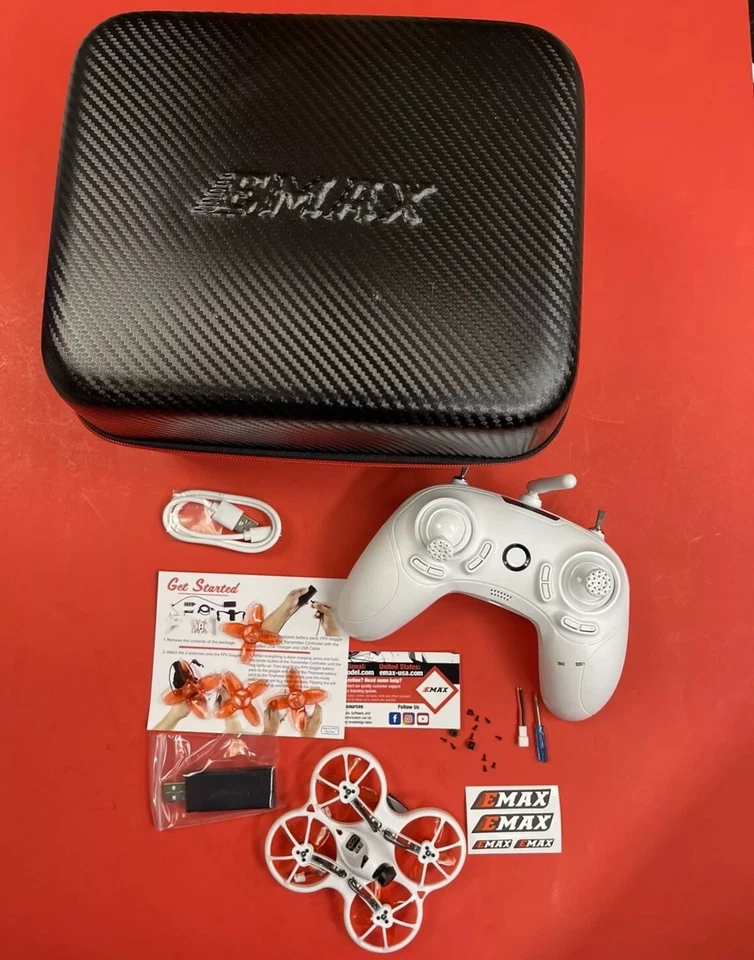 EMAX Tinyhawk x RTF Racing Drone PLUS Controller+CASE Kids TINY HAWK IN OUT DOOR - Image 1 of 4