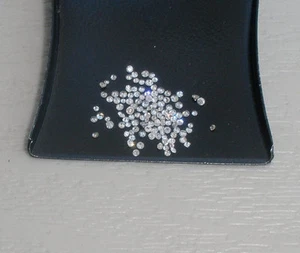 Paquete redondo facetado suelto de diamante natural blanco de más de 1/2 quilate 1,5 mm cada uno - Imagen 1 de 5