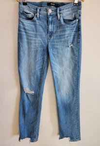 Pantalones de mezclilla para mujer Hudson LA 26 Nico rectos azul lavado claro 5 bolsillos - Imagen 1 de 10