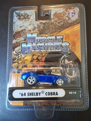Muscle Machines  1/64 Scale - 1964 SHELBY COBRA - BLUE  - Image 1 of 4