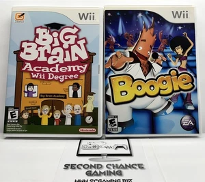 Boogie + Big Brain Academy (Nintendo Wii 2 x Games Bundle Lot) Free Ship - Picture 1 of 4