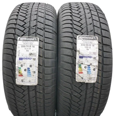 255 70 16 2x CONTINENTAL 255/70 R16 111T TS850P Winterreifen 2022 WIE NEU VOLL - Bild 1 von 4