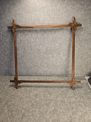 Marco de fotos grande Adirondack arte madera tallada Foto 1 de 4