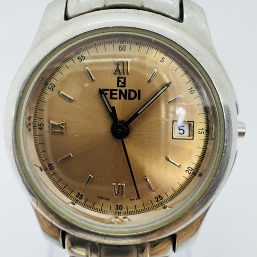 Orologio Fendi Rosa Quarzo Donna 210L Data Pelle