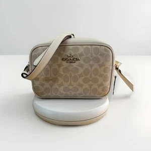 Neu mit Etikett Coach Jamie Signature Kameratasche beschichtetes Canvas Leder CZ186 IM/SAND/KREIDE - Bild 1 von 12