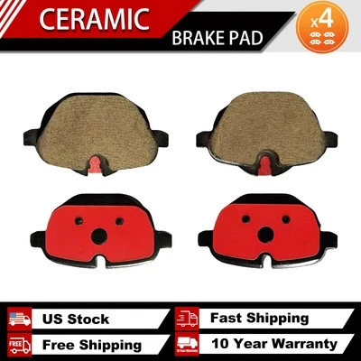 Rear Ceramic Brake Pads D1473 Fit for 2011 2014 - 2016 BMW X3 X4 528i 535i 535d Foto 1 de 4