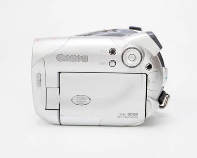 Videocámara DVD de definición estándar Canon DC100 (plateada) Foto 1 de 4