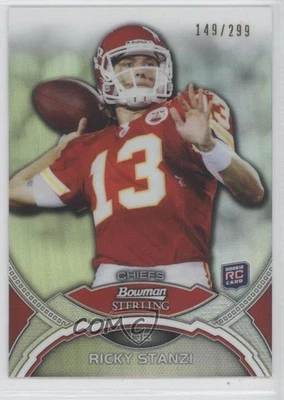 2011 Bowman Sterling Refractor /299 Ricky Stanzi #48 Rookie RC - Image 1 of 2