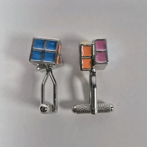Cufflinks Formal Dress Wear Tuxedo Attire Cube Style Mens Jewelery  - Bild 1 von 6