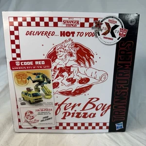 Transformers Code Red X NETFLIX Stranger Things Collaborativo Surfer Boy Pizza - Foto 1 di 6