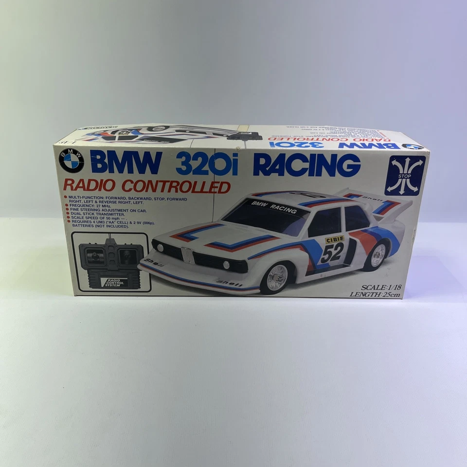 Vtg RADCON BMW Multifunction 1/18 Scale 320I RACING RC Car UNUSED Read - Image 1 of 4