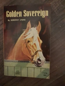 Vtg Golden Sovereign by Dorothy Lyons PB T416 1963 Cowboy Horse Equine Equus - Imagen 1 de 3