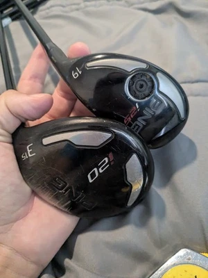 Right Ping I20,I25 wood set. I20 3 wood. I25 19 hybrid. - Image 1 of 4