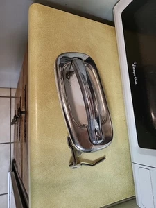 Rear Passenger Side White Door Handle For 1999-2007 Silverado Sierra Yuknon Gmc - Picture 1 of 3