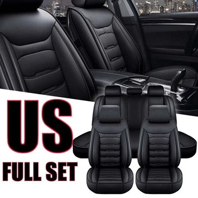 For Chevrolet Camaro 2011-2023 5-Seat Full Set Car Seat Covers Luxury Leather US Foto 1 de 4