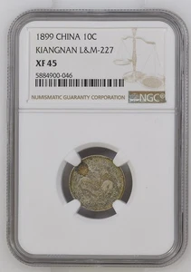 1899 Kiangnan China 10c NGC XF45 LM-227 - Imagen 1 de 2
