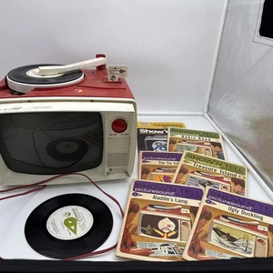1964 GE Show'n Tell Phono Viewer mit 6 (+2 Extra) kompletten Schallplatten, funktioniert nicht - Bild 1 von 17