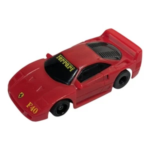 Tyco Super Circuit Ferrari F-40 Slot Car Red Works READ Vintage Decals - Picture 1 of 24