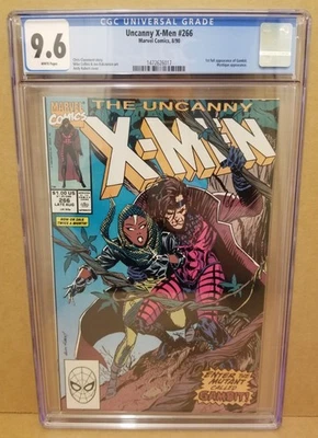 UNCANNY X-MEN #266 CGC 9.6 NM+ WP 1ST FULL GAMBIT APPEARANCE 1990 KEY - Image 1 of 2