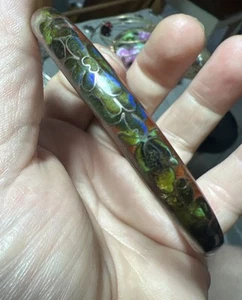 Beautiful VTG Cloisonne Bangle Bracelet - Picture 1 of 4