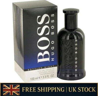 Hugo Boss Bottled Night 100ml Eau de Toilette Spray For Men New - Fast Shipping