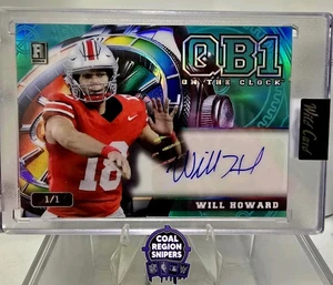 💥 2024 Wild Card QB1 Will Howard 1/1 RAINBOW RC Auto *VERY RARE* 💥 - Picture 1 of 2