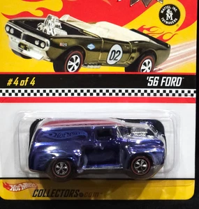 Hot Wheels 56 Ford F-100 Panel RLC Neo-Classics Red Line Club Car HWC /12500 Blu - Picture 1 of 4