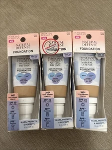 3 Physicians Formula Natural Defense Foundation Medium New In Box 2021 - Picture 1 of 3