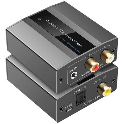 Adaptador convertidor de audio digital a analógico entrada de audio digital coaxial/toslink - Imagen 1 de 4