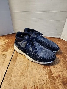 NIKE Men 7.5 US   Footscape Woven Chukka Navy Shoes 857874-400 EUC  - Picture 1 of 10