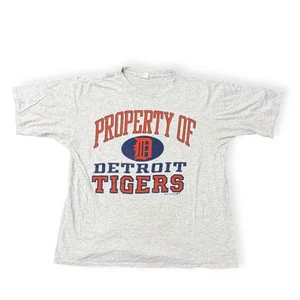 Vintage Detroit Tigers Baseball Mid 1980s Single Stitch USA Artex T-Shirt - Picture 1 of 3
