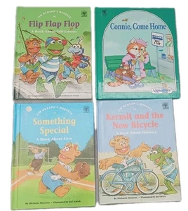 Lot Of 3 Kermit Grolier Books And 1 Alpha Pets - Jim Hensons Muppets- Hardcover - Picture 1 of 4