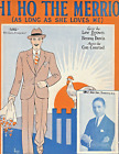HI HO THE MERRIO (as long as she loves me)~ 1926 sheet music Bobby Jackson photo