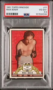 1951 TOPPS RINGSIDE MAX BAER #11 PSA 4.5 VG-EX Great Eye Appeal - Picture 1 of 2
