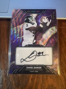 DANIEL BARKER 2023 WILD CARD WILDCHROME PURPLE FOOTBALL AUTOGRAPH #WCM-A /15 - Picture 1 of 7