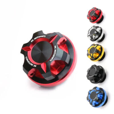 Dual Color Oil Filler Cap Cover For GSXR 1000 2001-2022 SFV 650 2009-2017 - Image 1 of 4