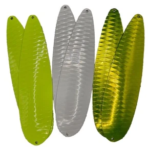 Cuchara de diamante aleteo de pesca 8" en señuelo 4 oz tackle grellow bajo blanco - Imagen 1 de 21
