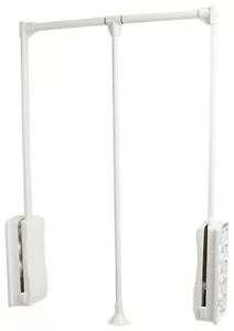 Hafele Wardrobe Lift Reinforced T-Bracket 26 LBS Capacity Black, Chrome or White - Picture 1 of 8