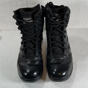 Original SWAT Mens Black 155201 Force 8" Side Zip Ankle Tactical Boots 4.5 - Picture 1 of 10