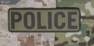 Parche Moral Milspec Monkey MSM - POLICÍA - 6 "x2" - PVC Tamaño Pequeño - MULTICAM - Imagen 1 de 5